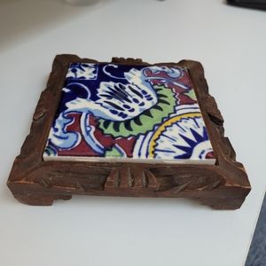 Hand carved trivet from Mexico